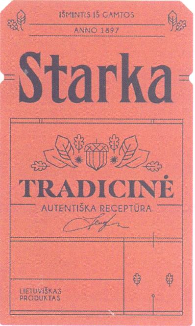 Prekės ženklas: IŠMINTIS IŠ GAMTOS Starka TRADICINĖ AUTENTIŠKA RECEPTŪRA